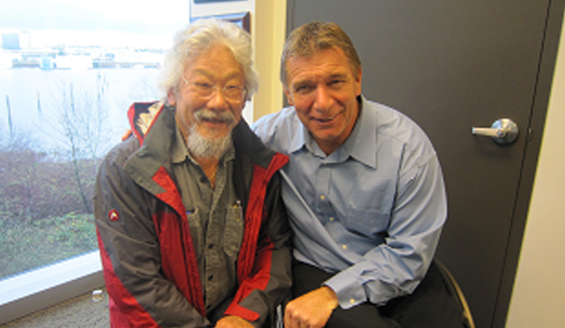 Photo of David Suzuki and Rick Hansen